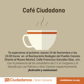 Café Ciudadano 19 Noviembre Las Palmas