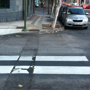 Paso de Peatones en el distrito Salud-La Salle