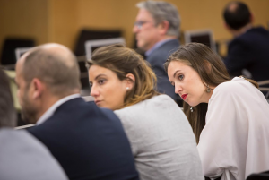 Melisa Rodríguez en la comisión del cambio climático.