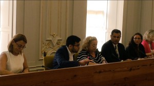 Javier Amador y Beatriz Correas en el #Pleno del Ayto el 30 de Junio de 2016