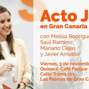 La secretaria de Juventud de Cs, Melisa Rodríguez, presenta su proyecto en Gran Canaria